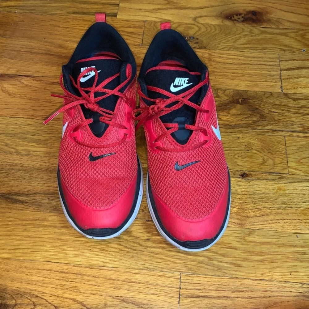 Red Nike sneakers size 6.5Y